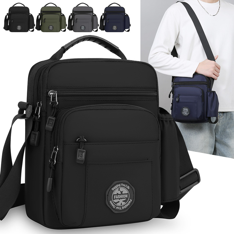 Travel Accessories Tech - Męska wodoodporna torba na ramię z