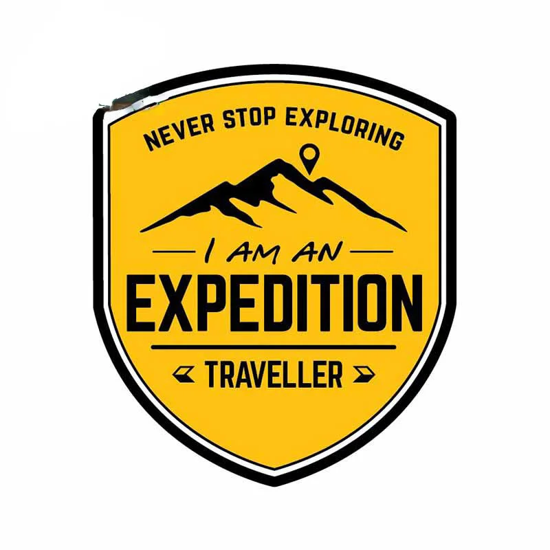 Travel Accessories Personalised - Naklejka samochodowa 13cm Expedition Travel, naklejka