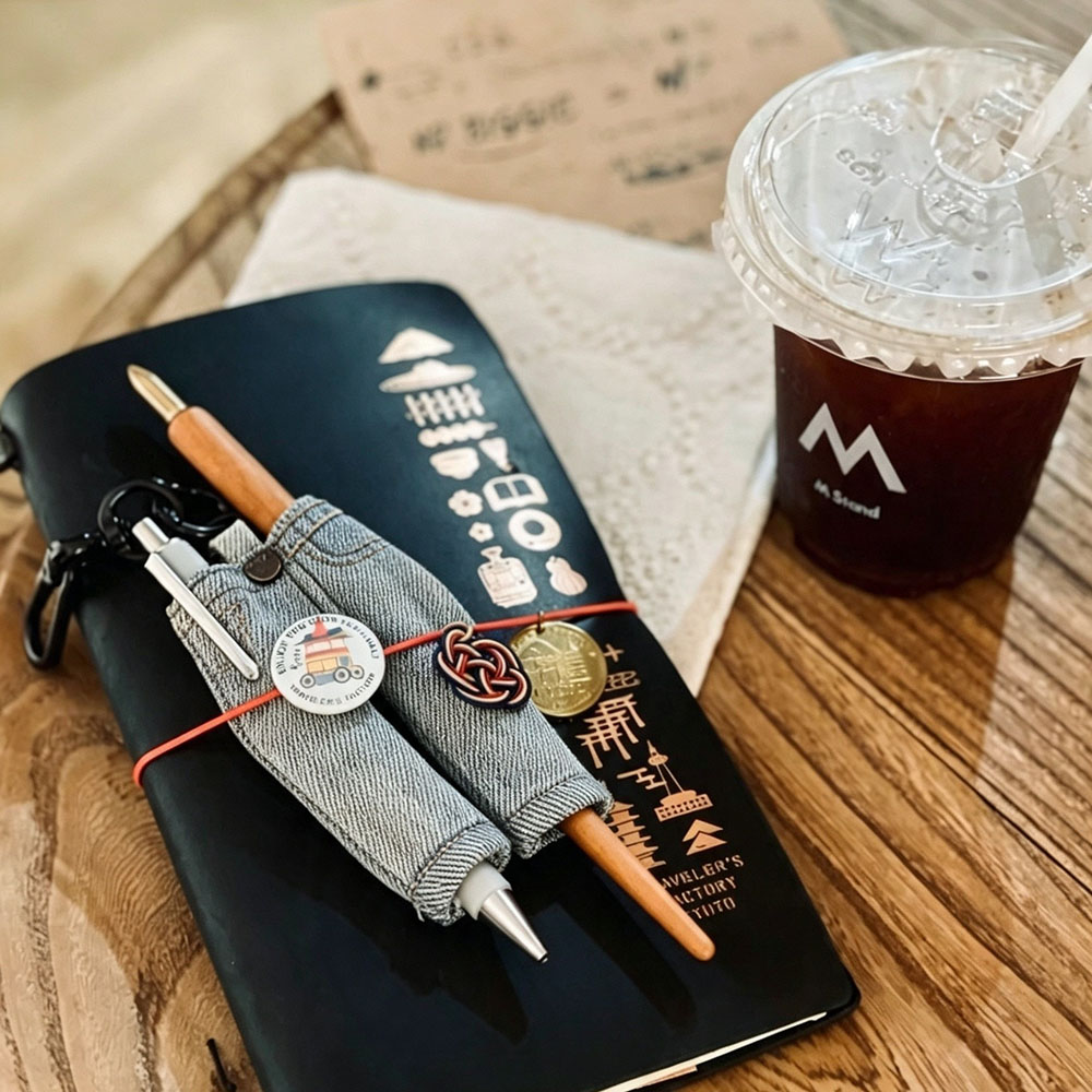 Travel Journal Accessories - Mini etui na długopisy z tkaniny