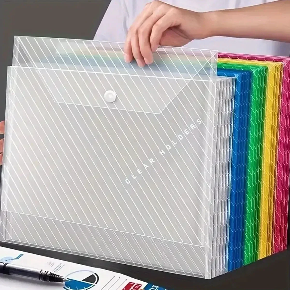 Document Organizer Folder - 10/5 sztuk A4 przezroczysty teczka etui