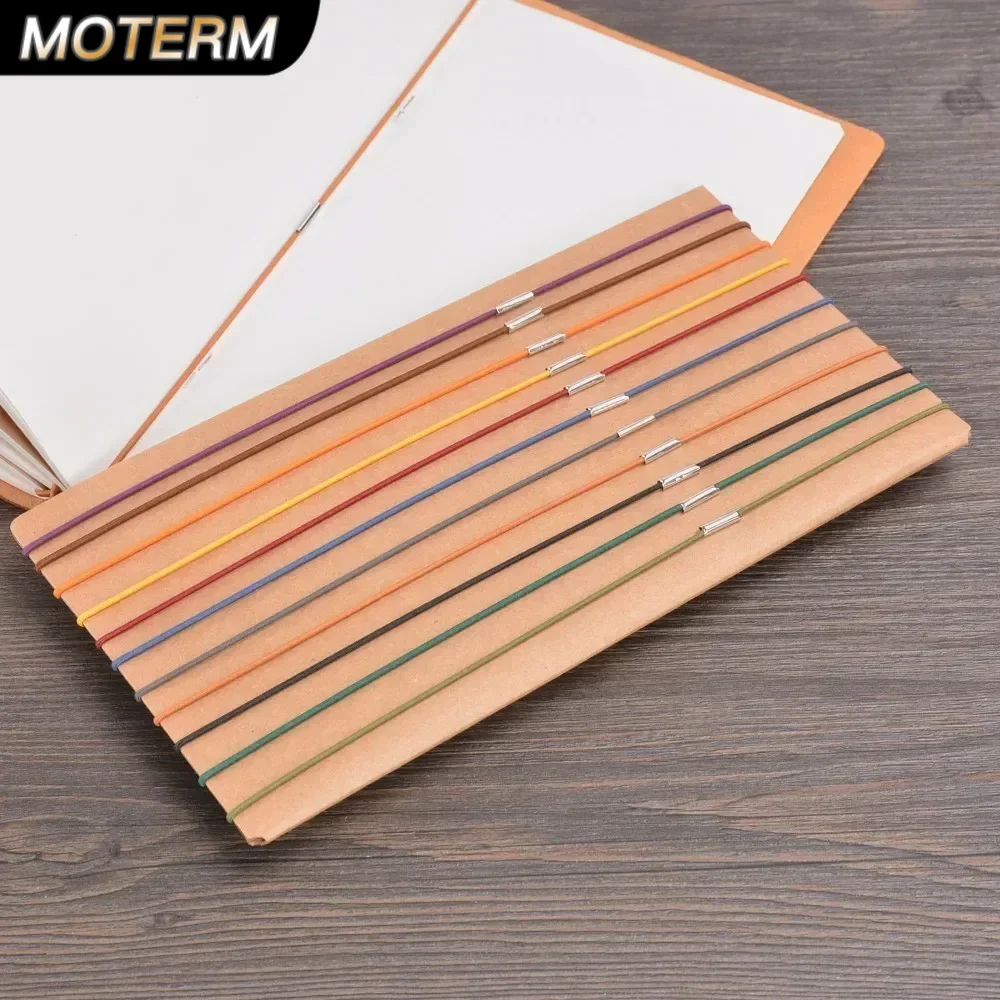 Travel Journal Accessories - 10 sztuk komplet zapasowy gumki skórzany