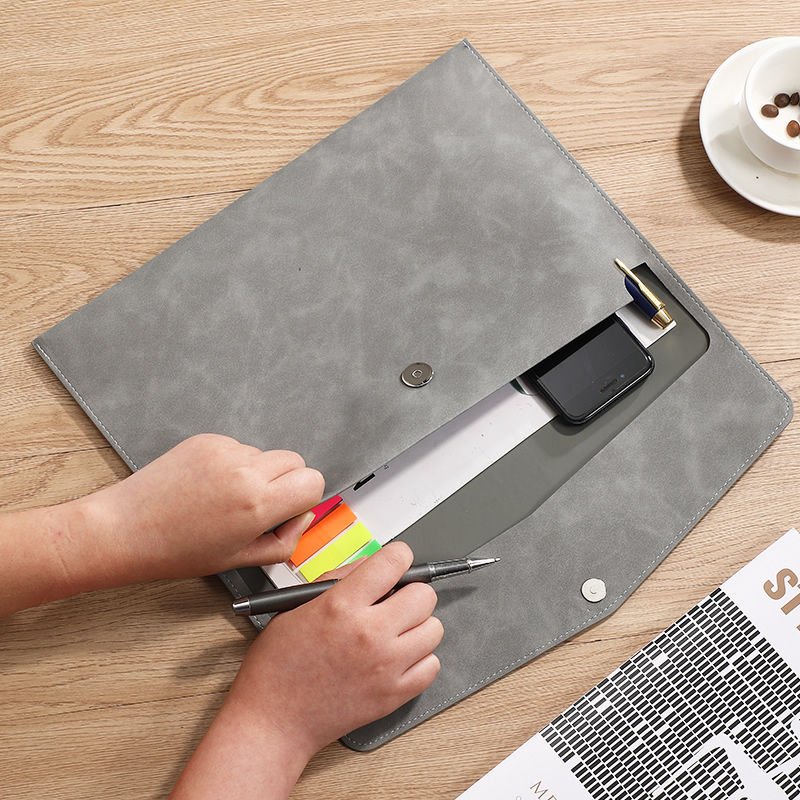 Document Organizer Folder - Torba na dokumenty A4 ze skóry