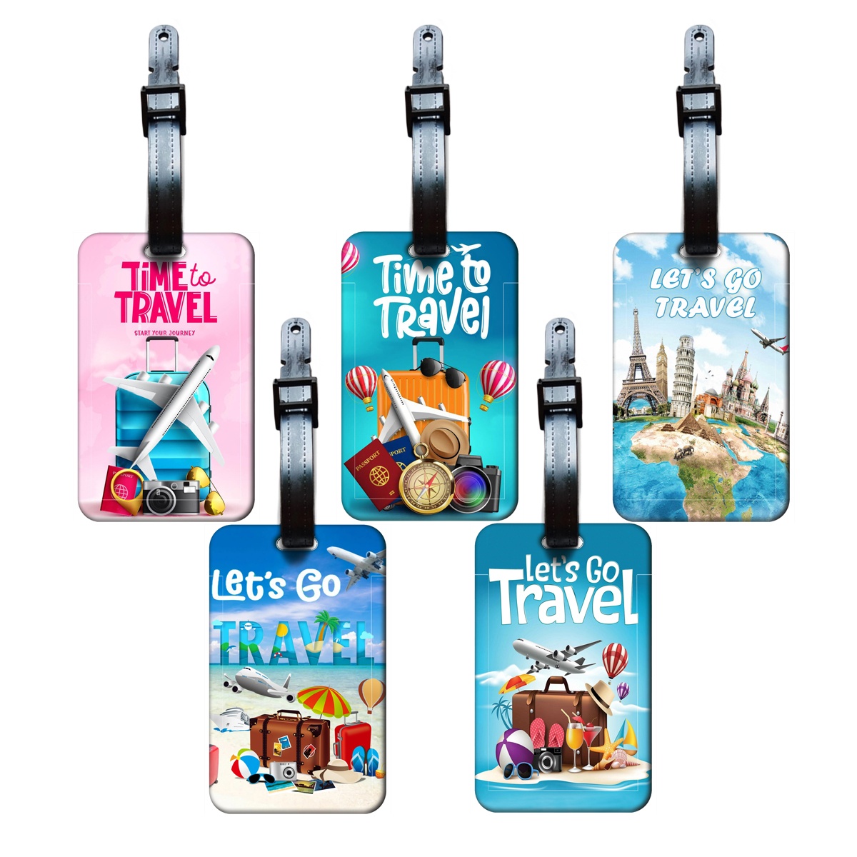 Travel Accessories Personalised - Etykieta Bagażowa w Stylu Podróżniczym Męska