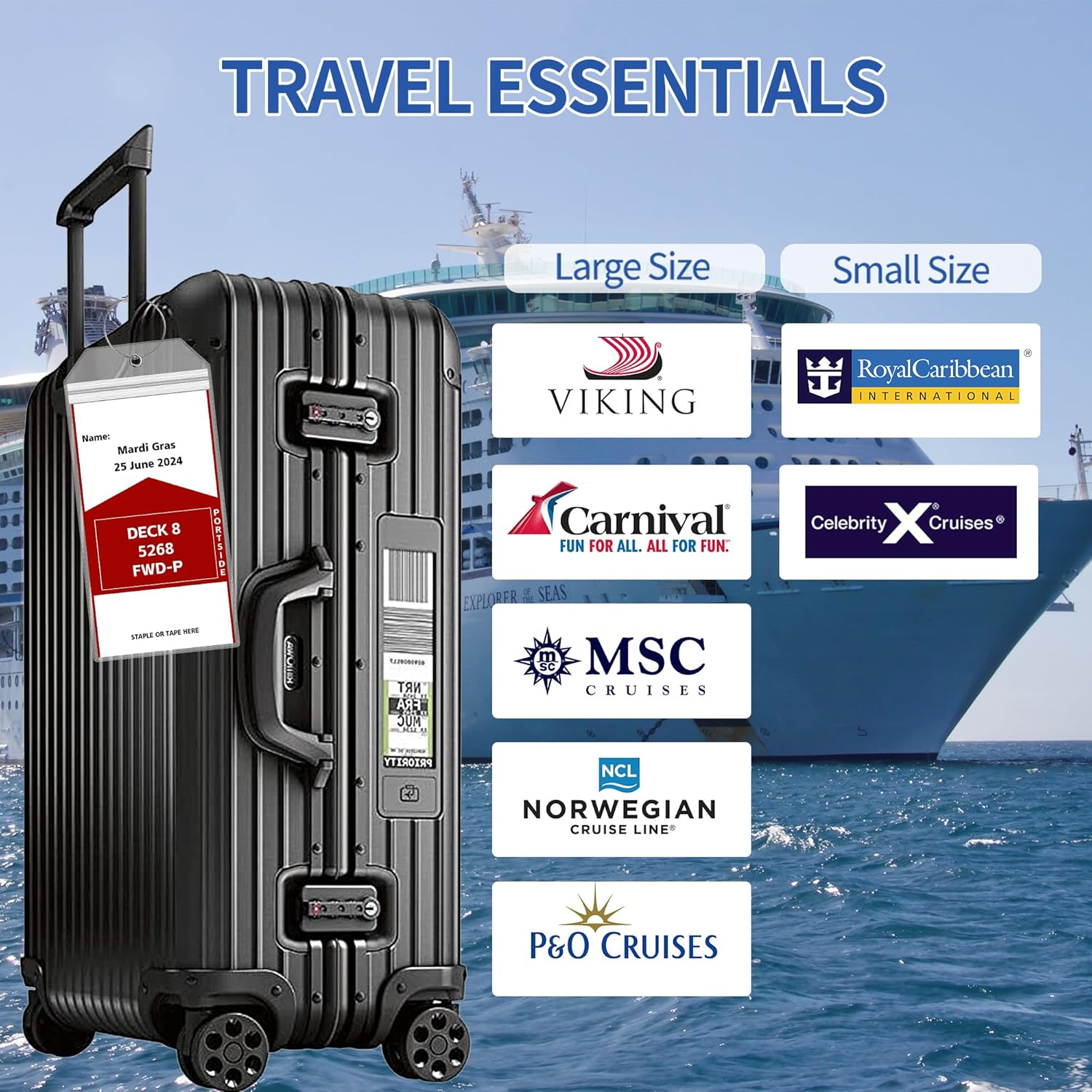 6 szt. etykiet bagażowych z PV – Travel Accessories Unique recenzja i cena