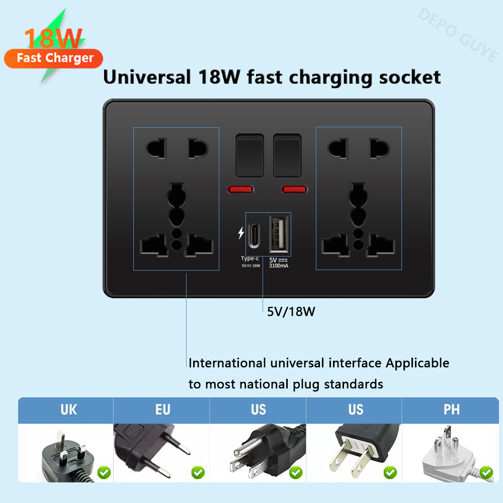 Uniwersalne czarne gniazdo int – Travel Accessories Uk recenzja i cena