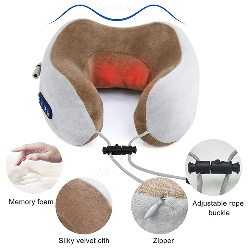 Masażer elektryczny szyi 2025, – Neck Pillow Memory Foam recenzja i cena