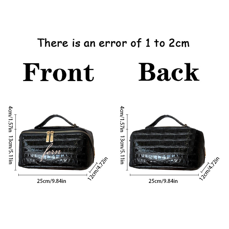 Haftowana kosmetyczka Croc, pe – Travel Accessories Gifts For Her recenzja i cena